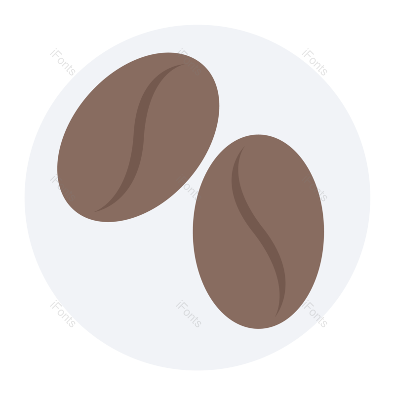 图标图片,简约元素,咖啡PNG,咖啡豆免抠素材